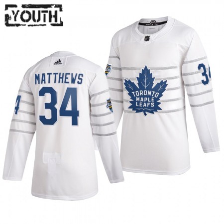 Camisola Toronto Maple Leafs Auston Matthews 34 Cinza Adidas 2020 NHL All-Star Authentic - Criança